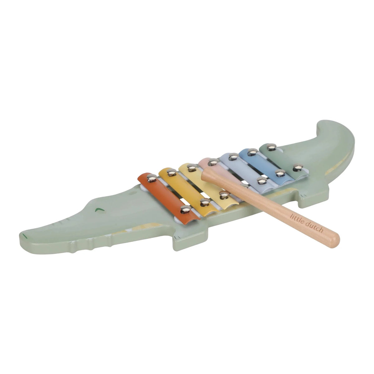 Xylophone Crocodile Safari Friends – instrument musical en bois LITTLE DUTCH