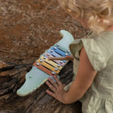 Xylophone Crocodile Safari Friends – instrument musical en bois LITTLE DUTCH