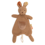 Attache tétine bébé kangourou douce et légère. Attache sucette pratique, rassurante et facile à attraper pour bébé. Idéale dès la naissance.