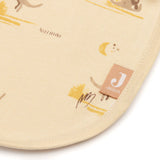 Lot de 5 bavoirs imperméables bébé avec velcro facile. Protégez les vêtements et facilitez l’habillage. Motifs Kangourous colorés et tendance, lavables à 40 °C.