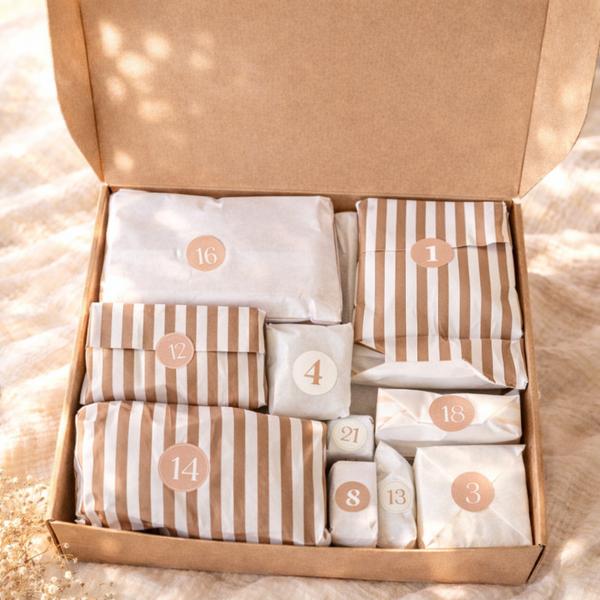 Calendrier de l'avent bébé Petit coeur salé | Cadeau de grossesse original