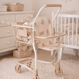 Chariot de courses enfant beige – Jouet imitation motif ours Petit coeur salé