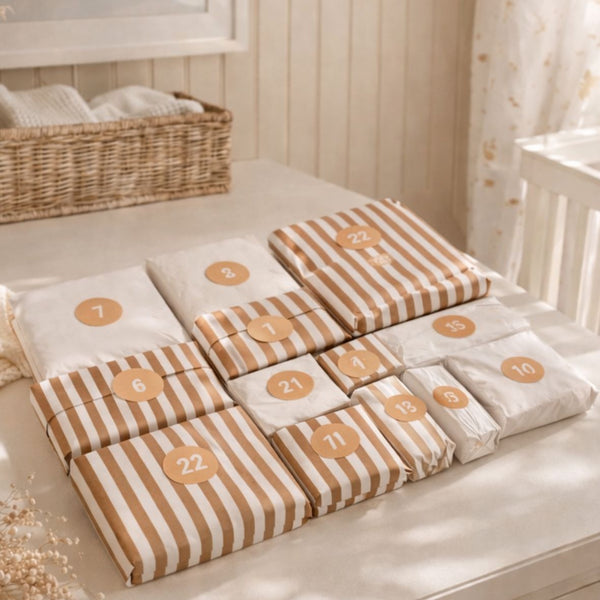 Calendrier de l'avent bébé Petit coeur salé | Cadeau de grossesse original