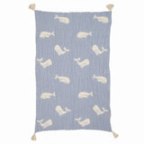 Couverture bébé pastel en mousseline de coton – douceur et confort au quotidien