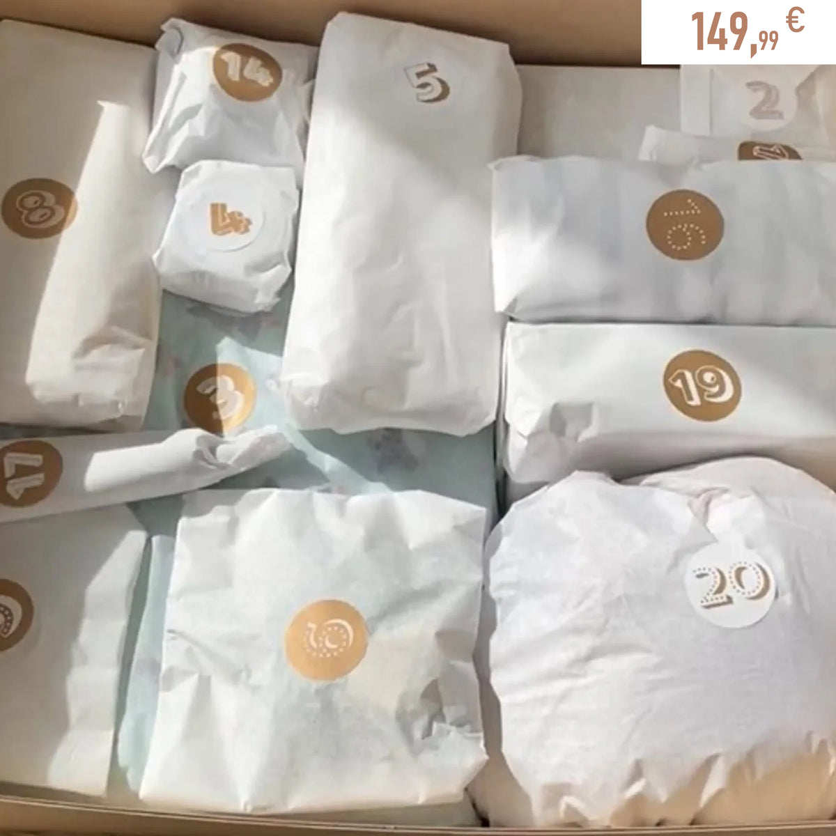 Calendrier de l'avent femme enceinte Petit coeur salé est un Cadeau de grossesse original pour attendre la naissance de bébé