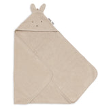 Cape de bain bébé Miffy 75x75cm, douce et ultra-absorbante. Capuche intégrée, éponge moelleuse et design réversible pour garder bébé bien au sec après le bain.
