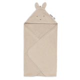 Cape de bain bébé Miffy 75x75cm, douce et ultra-absorbante. Capuche intégrée, éponge moelleuse et design réversible pour garder bébé bien au sec après le bain.