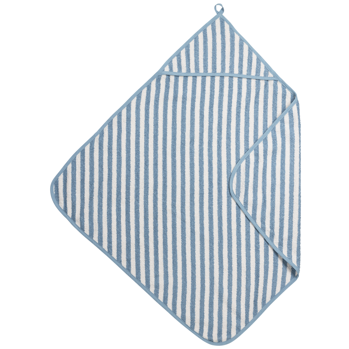 Cape de bain bébé rayée en éponge jacquard 75 x 75 cm - bleue Meyco Baby MEYCO BABY