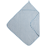 Cape de bain bébé rayée en éponge jacquard 75 x 75 cm - bleue Meyco Baby MEYCO BABY