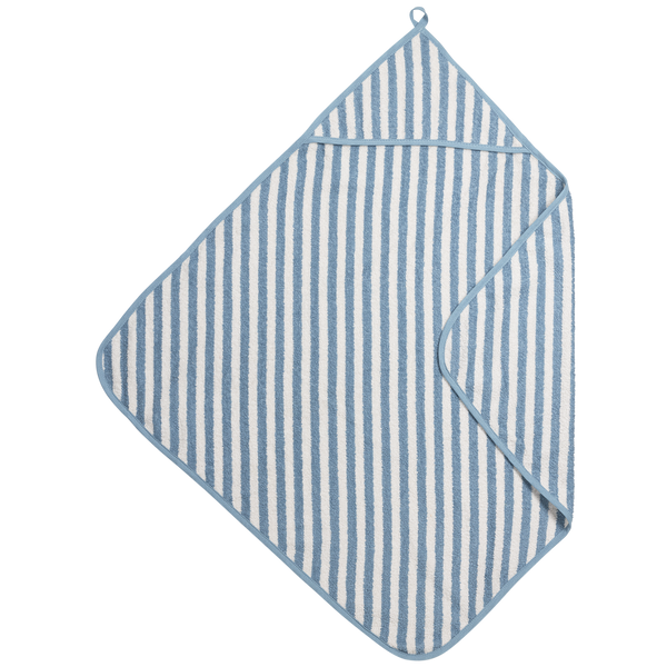 Cape de bain bébé rayée en éponge jacquard 75 x 75 cm - bleue Meyco Baby MEYCO BABY