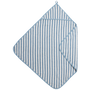 Cape de bain bébé rayée en éponge jacquard 75 x 75 cm - bleue Meyco Baby MEYCO BABY