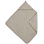 La cape de bain bébé rayée en éponge jacquard Meyco Baby associe douceur, absorption et élégance. Son tissage jacquard, sa boucle de suspension pratique et son format 75 × 75 cm en font un indispensable pour envelopper bébé de chaleur après chaque bain. Cape de bain bébé Meyco Baby en éponge jacquard rayée 75 × 75 cm, douce, absorbante et idéale pour garder bébé bien au chaud après le bain.