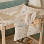 Housse matelas à langer bébé coton jardin enchanté étoile brodée