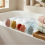 Lot de 4 jouets de bain en silicone – Licorne, Ours, Hibou et Requin GMLB