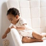 Jouet Balle Silicone – Lot de 2 balles en silicone vieux rose et warm linen BABY'S ONLY
