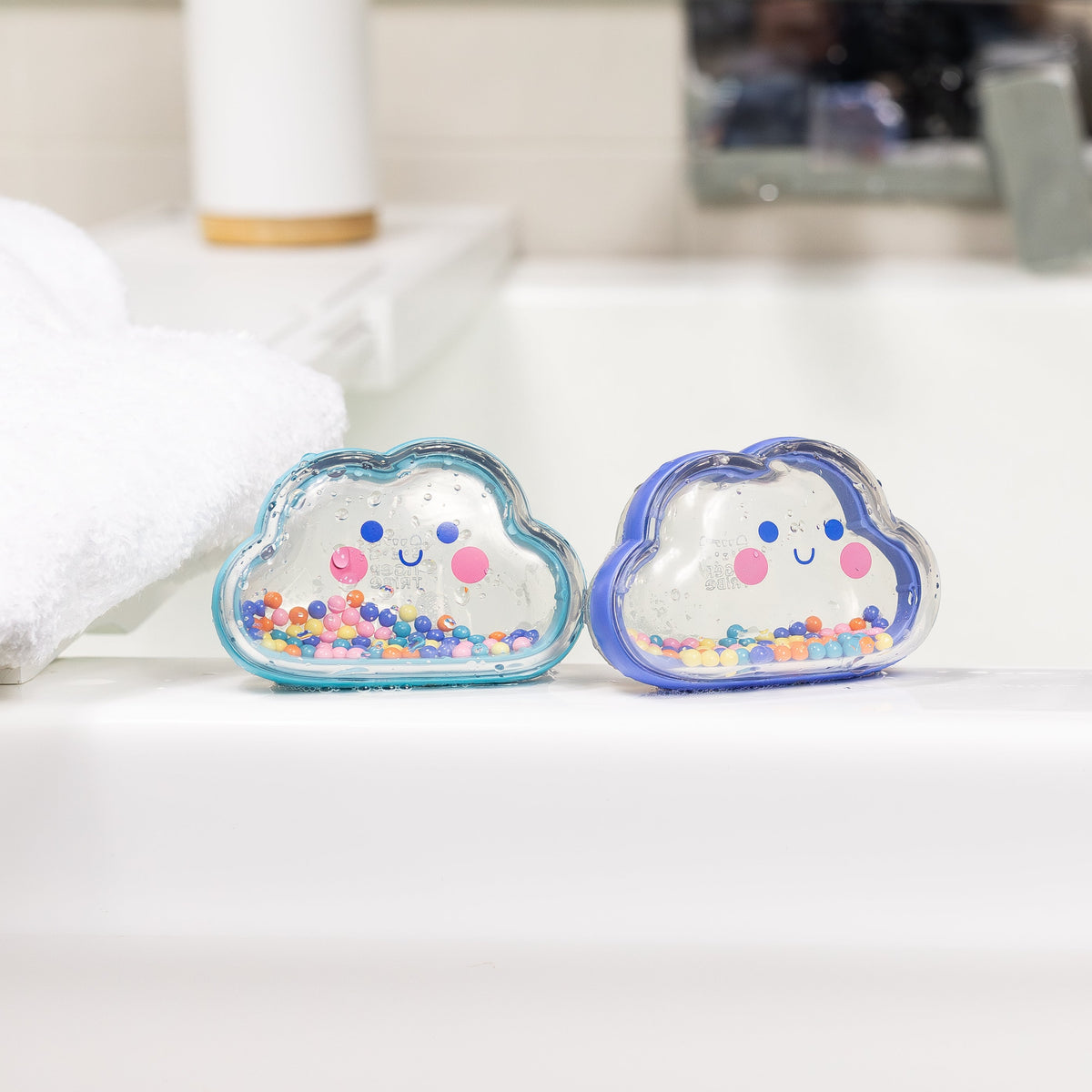 Jouet de bain bébé hochet nuage – jouet d’éveil sensoriel TIGER TRIBE
