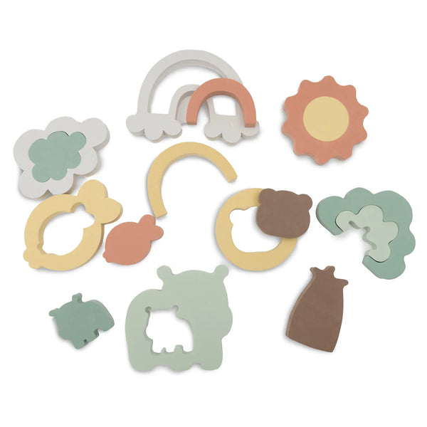 Offrez à bébé un puzzle de bain Kangourou ludique et éducatif ! Flottant, sûr et stimulant la motricité fine, ce jouet de bain rend chaque bain amusant et créatif. Boutique pour bébé spécialisée petit coeur salé