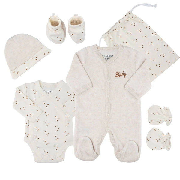 Kit naissance bébé complet – 6 essentiels pour la maternité 1 mois TROIS KILOS SEPT