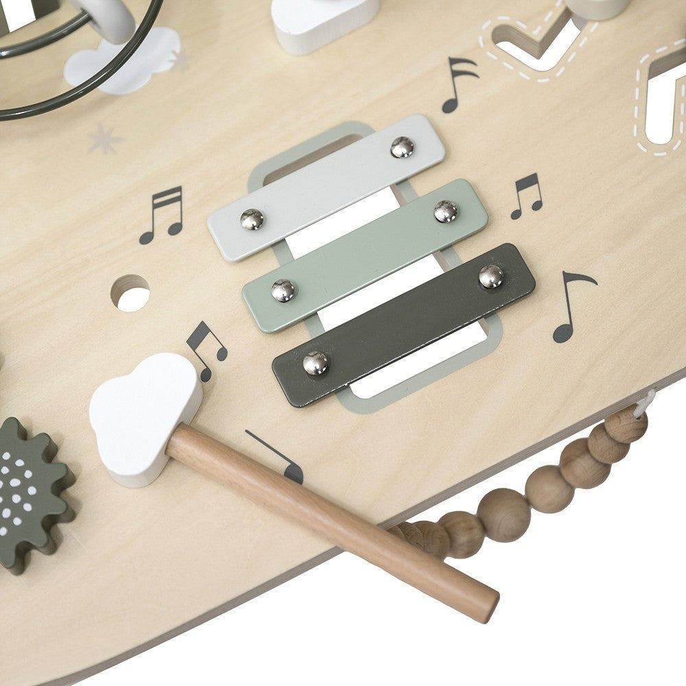 Table d’activités en bois - Vert olive