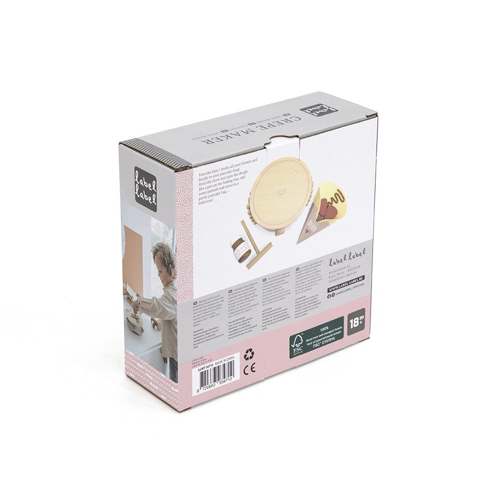 Crêpier en bois – Rose