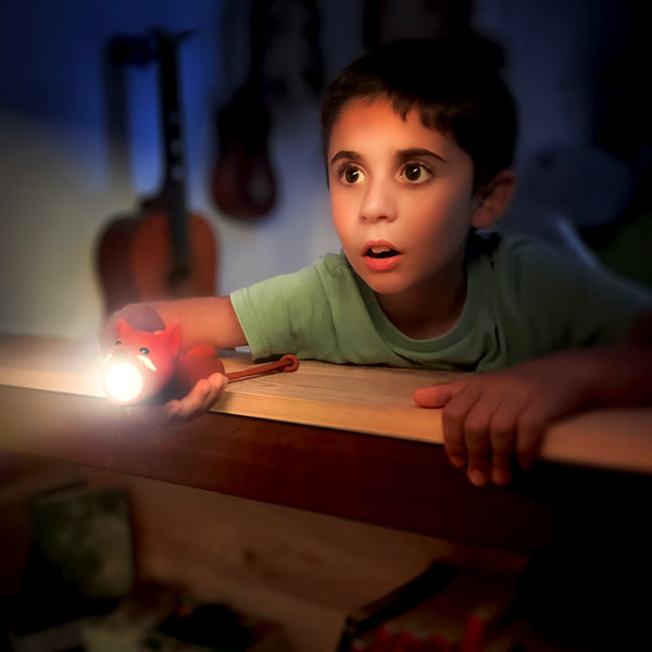 Lampe torche enfant renard rechargeable