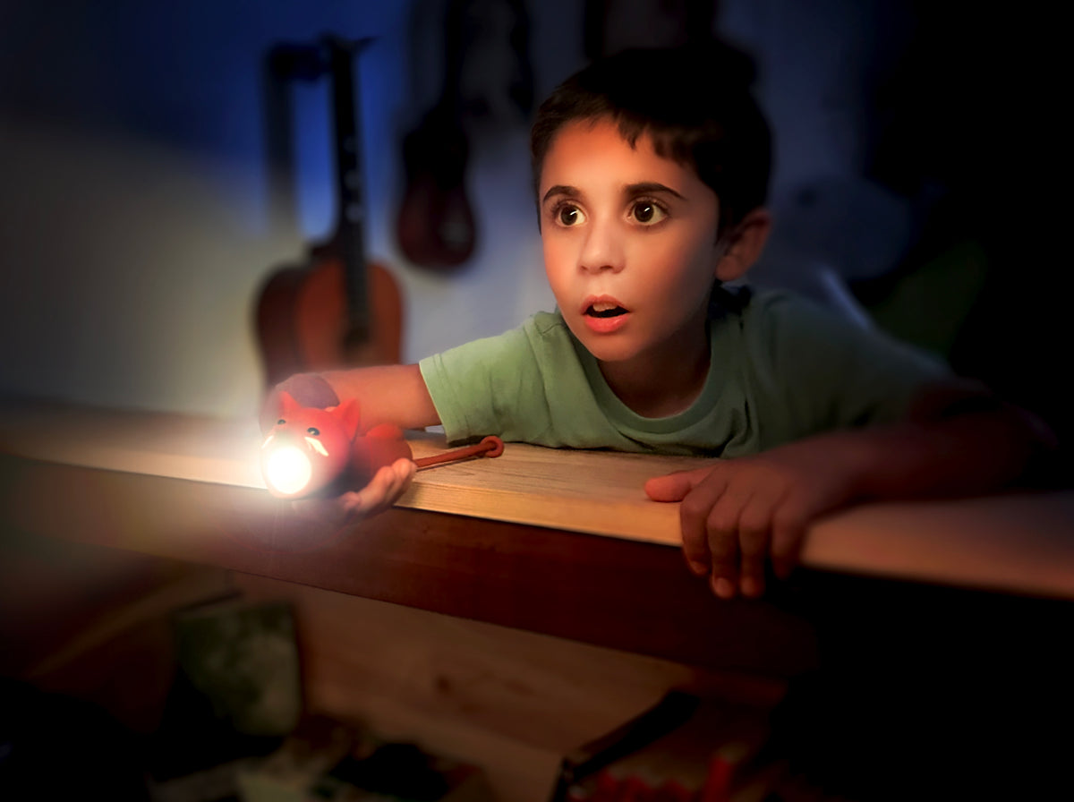 Lampe torche enfant renard rechargeable