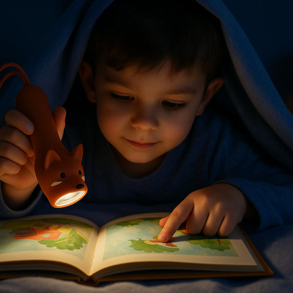Lampe torche enfant renard rechargeable