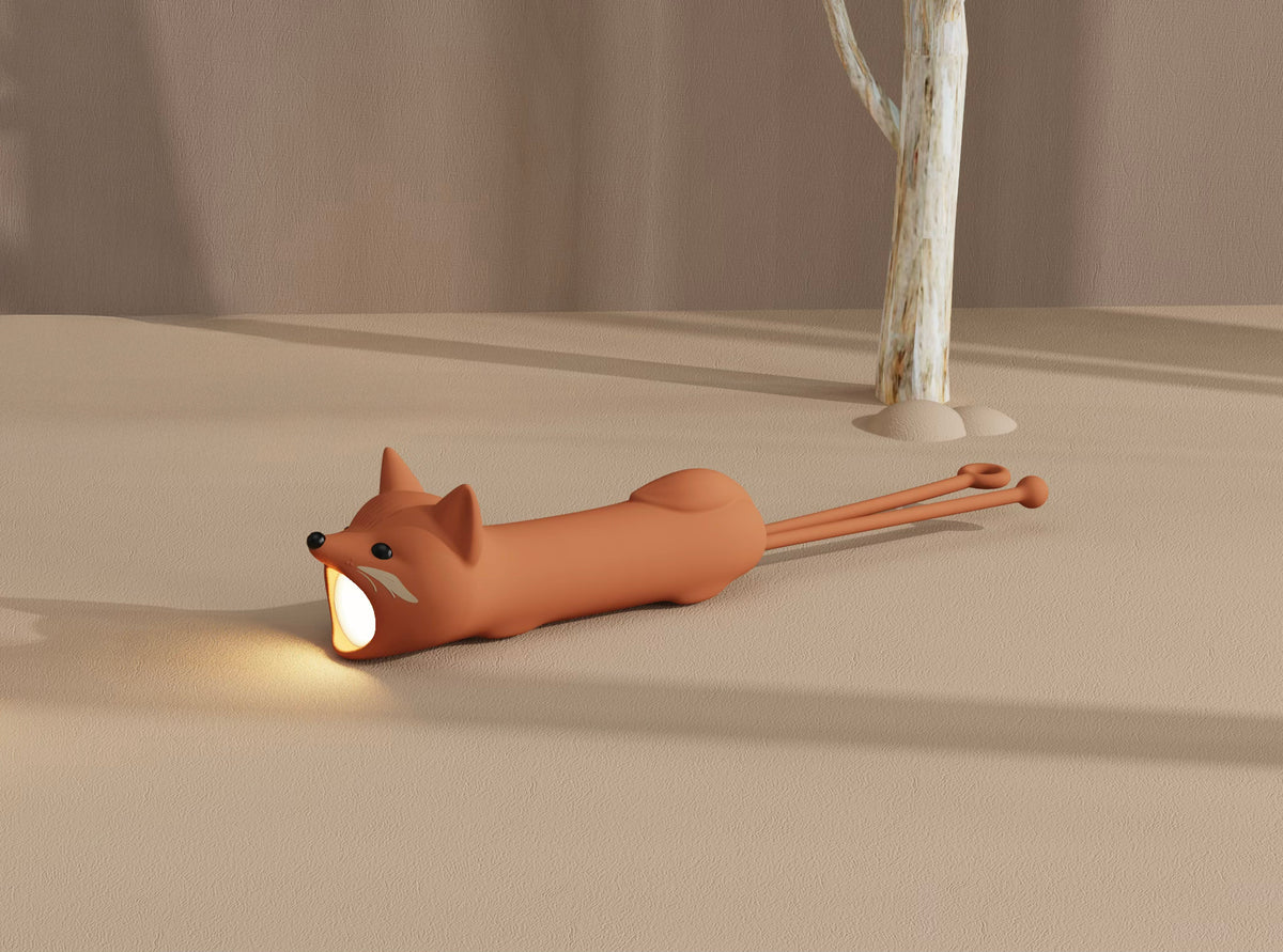 Lampe torche enfant renard rechargeable