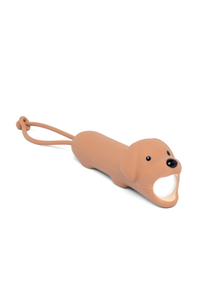 Lampe torche enfant chien caramel rechargeable