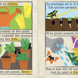 Pages colorées et textures pour motricité et toucher bébé