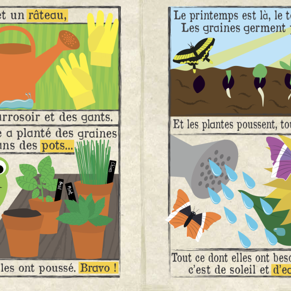 Pages colorées et textures pour motricité et toucher bébé