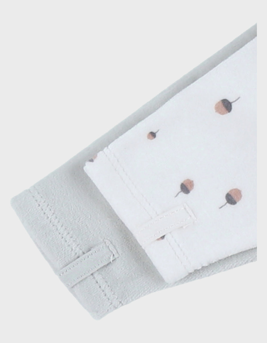 Lot de 2 pyjamas bébé en velours vert écru NOUKIES