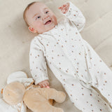 Lot de 2 pyjamas bébé en velours vert écru NOUKIES