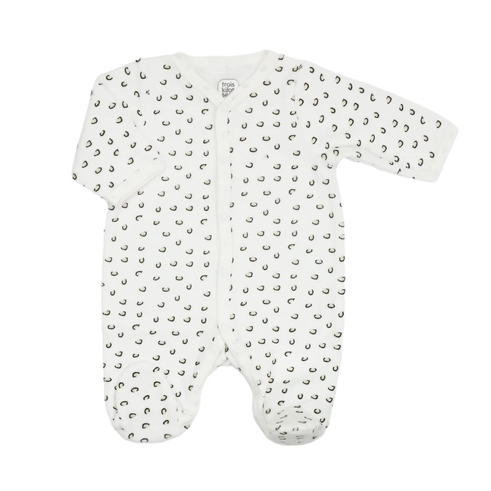 Lot 2 pyjamas velours - Léopard - Petit coeur salé