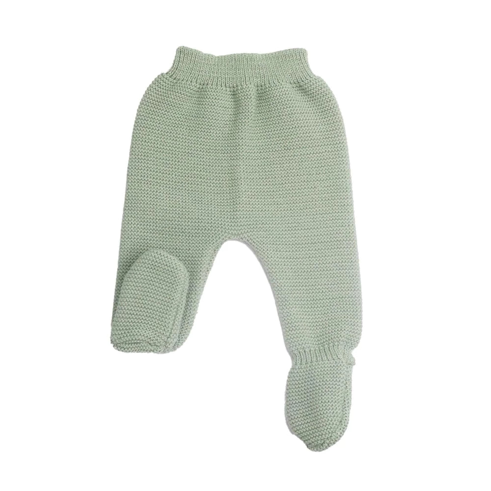 Pantalon naissance en maille olive TROIS KILOS SEPT