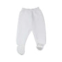 Pantalon naissance bébé en maille – Confort et chaleur | Taille 0-1 mois Offrez à votre bébé chaleur et douceur dès les premiers jours avec ce pantalon naissance en maille. 