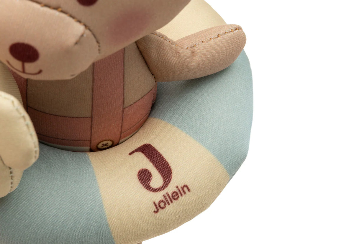 Faites du bain un moment ludique avec la poupée de bain flottante Teddy Bear. Étanche, sûre et adaptée aux petites mains, elle stimule l’imagination et l’éveil sensoriel dès 9 mois.