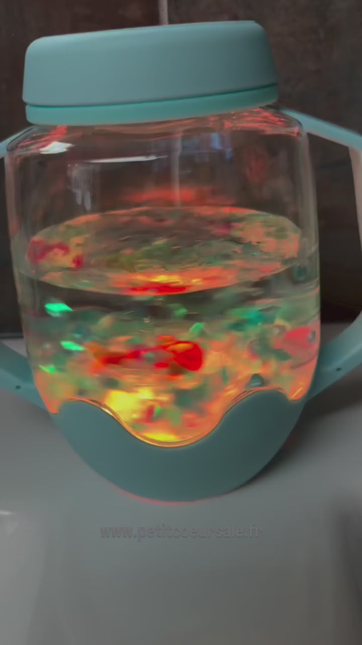 jarre sensorielle jouet lumineux et ludique pour les enfants