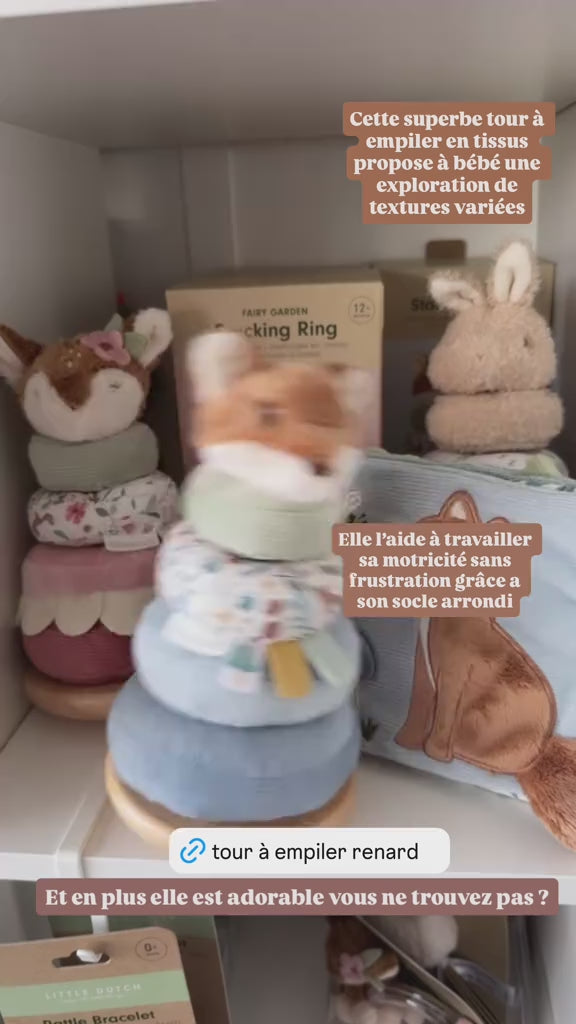 tour à empiler renard little dutch collection forest friends. Boutique bébé petit coeur salé cadeau bébé dès 12 mois
