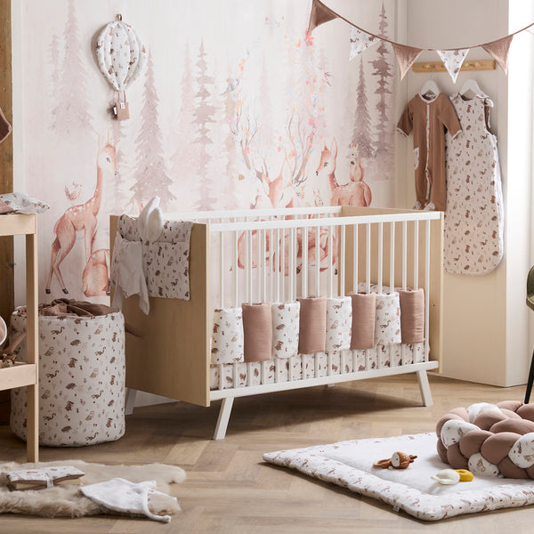 Protège-carnet bébé coton rembourré Cosy Forest