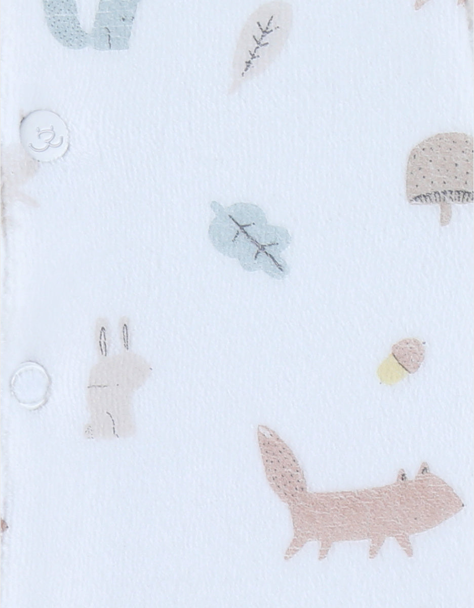 Pyjama bébé velours motif forêt enchantée NOUKIES