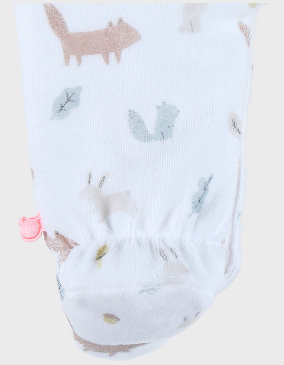 Pyjama bébé velours motif forêt enchantée NOUKIES