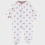 Pyjama bébé en coton pointelle – Petits Cœurs NOUKIES