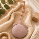 Étui tétine silicone bébé panda - Pale pink GMLB