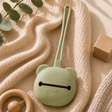 Étui tétine silicone bébé panda - vert GMLB