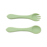 Couverts souples Silicone Olive Petit coeur salé
