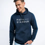 Hoodie bleu marine homme Papa d’amour à message, sweat confortable avec capuche et poche kangourou, idée cadeau papa