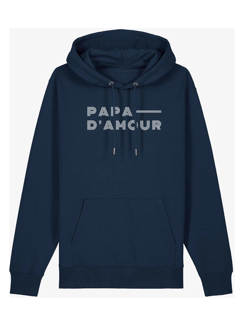 Sweat bleu marine homme « Papa d’amour »