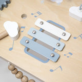 Table d’activités bébé en bois – Jouet d’éveil dès 2 ans - bleue LABEL LABEL