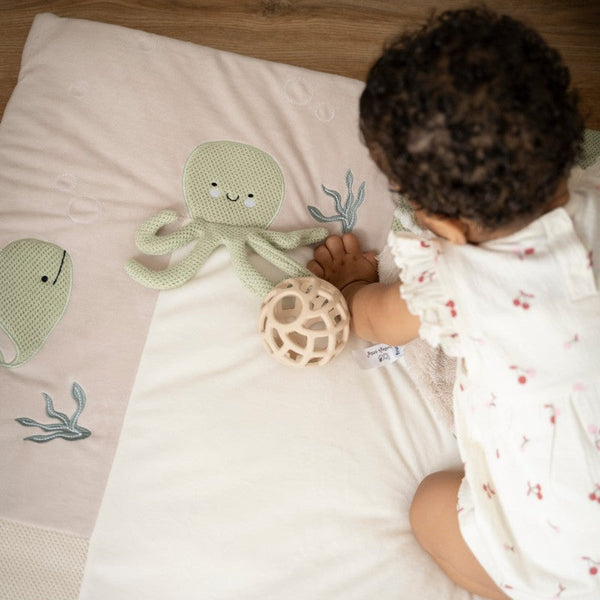 Tapis de parc Animals vert et beige – 75x95 cm BABY'S ONLY